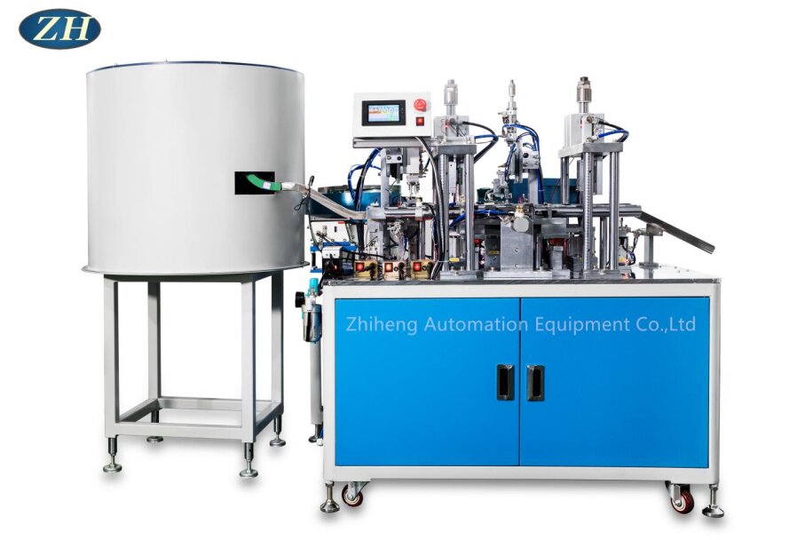Automatic Riveting Machine For Static Contact Piece And Moving Contact Frame Complexity