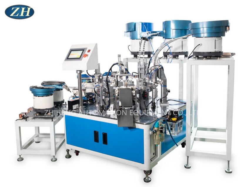 High Degree Of White Rod Sealing Ring Spring Assembly Machine Line