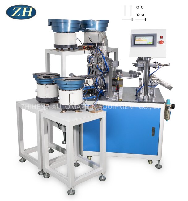 White Rod Sealing Ring Automatic Assembly Machine Line High Accuracy